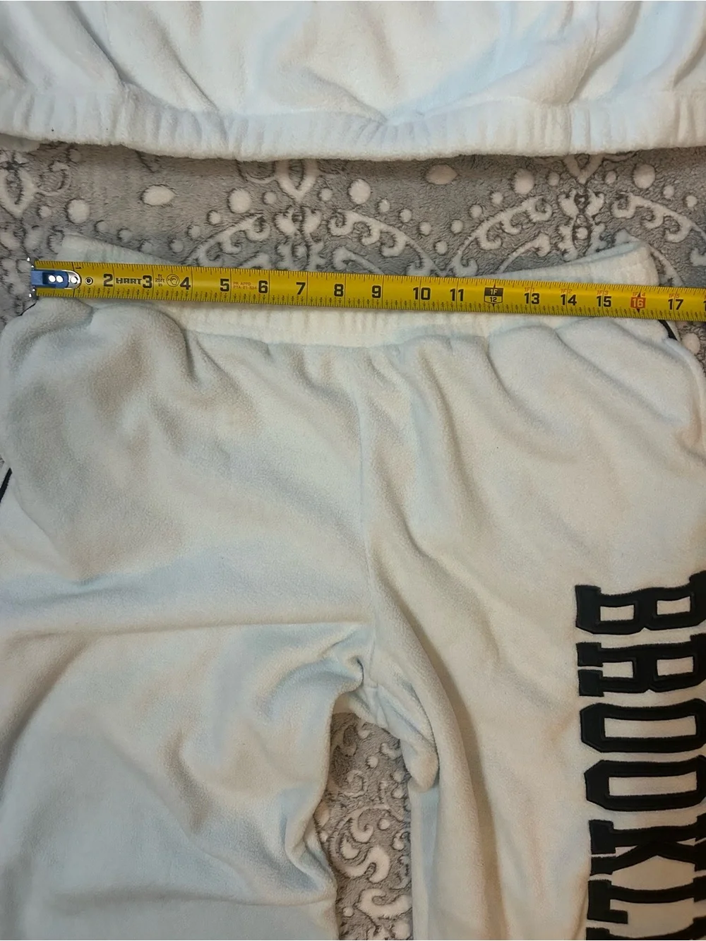 Pale Blue/White Brooklyn' Fleece Sweatshirt and Sweatpant Set